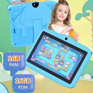 Tablette <span class=keywords><strong>PC</strong></span> pour enfants BDF 7 pouces avec WiFi, <span class=keywords><strong>classement</strong></span> supérieur, avec étui en silicone en forme de champignon, 2 Go + 32 Go, Android 8.1, processeur quadricœur MTK6735 - Product Image 4