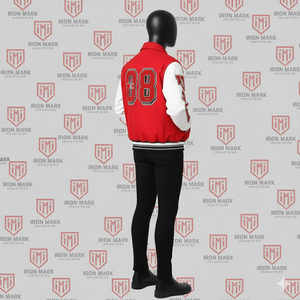Chaqueta Universitaria Personalizada con Logotipo, Diseño Nuevo, 100% Poliéster, Parches de Felpa, Cierre de Botones, Bordado Delgado - Product Image 4