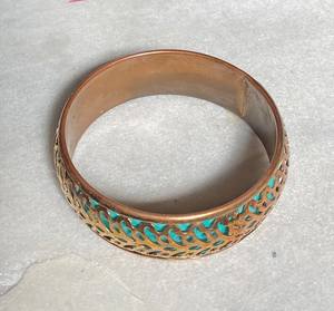 Brazalete de latón crudo de 69mm, brazalete de incrustaciones, brazalete de canal en blanco, pulsera ancha hecha a mano, latón crudo - Product Image 2