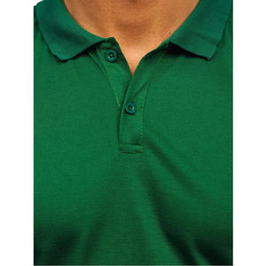 Polo à manches courtes de couleur unie pour homme, col rabattu et fermeture éclair, streetwear décontracté, hauts d'été 2022 pour homme - Product Image 4