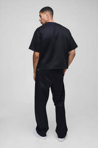 Conjunto Deportivo de Verano para Hombre OEM, Camiseta Holgada de Manga Corta y Pantalones Deportivos Transpirables para Entrenamiento - Product Image 2