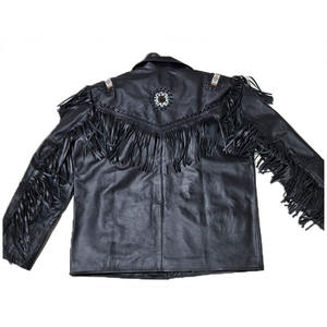 2025 Most Hot Selling Stylish <b>Western</b> Leather <b>Jacket</b> For Men - Product Image 4