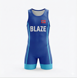 Trajes de Lucha Libre Cómodos para Hombre al por Mayor, Singlet de Lucha Libre Hecho a Medida, Diseño Moderno - Product Image 2
