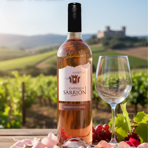 Castillo de sarrion, hoa hồng nửa ngọt, garnacha và tempranillo, rượu vol 11%, cấp Nhập Cảnh, 0,75lt, từ castilla La Mancha. - Product Image 2