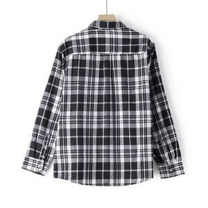 Camisa de franela a cuadros al por mayor de manga larga de algodón 100% personalizada informal de moda de mejor fabricación para hombres - Product Image 2