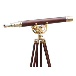 Telescopio de metal decorativo con estilo marítimo clásico, perfecto para exhibir en un estante, escritorio o mesa - Product Image 5