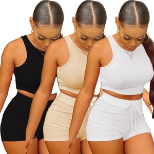 2024 New Arrival Unisex Summer Short Sleeve 2 Piece Pants <b>Set</b> Quick Dry 100% Cotton Casual Two Piece Tracksuit <b>Set</b> - Product Image 3
