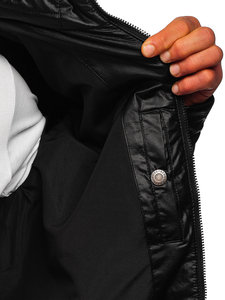 Veste bomber en cuir véritable, taille 8XL, pour homme, imperméable, respirante, à capuche, hiver, décontractée, couleur personnalisée, haute qualité - Product Image 6