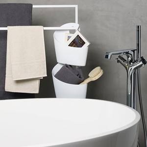 Cesta de almacenamiento de polipropileno Spirella 'Sydney Wall' en beige, 25 x 22.5 x 8.5 cm - Product Image 2