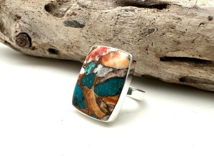 925 Sterling Silver <b>Turquoise</b> Gemstone <b>Ring</b> Jewelry Handmade Silver Boho Style <b>Ring</b> Jewelry For Women Wedding Gift For Wife - Product Image 4