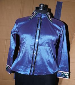 Camisas ecuestres ostentosas de cristal de tafetán de alta calidad, diseño único cómodo, accesorios de juego de equitación occidental - Product Image 2