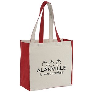 Richmond 10 Oz. Sac fourre-tout en coton, fermeture ouverte, taille 14-1/2 x 14-1/4 - Product Image 1