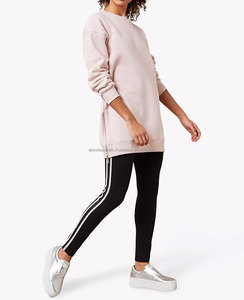 Sweat-shirt à capuche surdimensionné pour femme de haute qualité, col rond, taille plus, 100% coton, logo imprimé sur le devant, badge, service OEM - Product Image 2