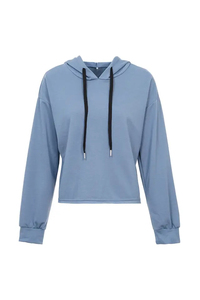 Ensemble de survêtement élégant avec logo personnalisé, taille plus, hauts courts à épaules tombantes, sweats à capuche, jogging, ensemble 2 pièces pour femmes - Product Image 6