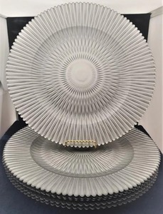 Placa de cargador redonda con borde de cuentas plateadas de diseñador para decoración de mesa de comedor, servicio de fiesta y uso de mesa de boda - Product Image 3