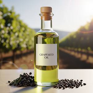 Huile de transport de pépins de raisin pur pressée à froid d'approvisionnement en vrac pour le massage des cheveux de peau et les formulations cosmétiques - Product Image 5