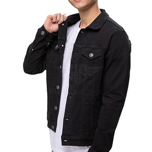 Men <b>Jeans</b> Jacket Durable Material Classic Design For <b>Work</b> Casual Outfits And Travel Days Winter Jackets - Product Image 3
