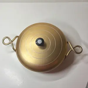 Premium Durable Eco-Friendly Stainless <b>Steel</b> Casserole for Dining Table | Keeps Meals Hot Presentable Non-Stick Use Golden Color - Product Image 4