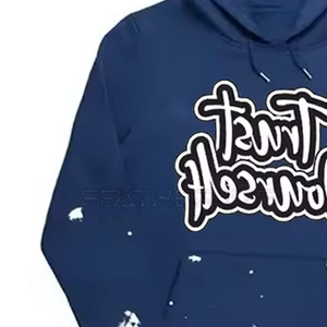 2024 ensembles de jogging en coton de qualité supérieure avec logo personnalisé broderie survêtements pour l'hiver marque privée à vendre - Product Image 6