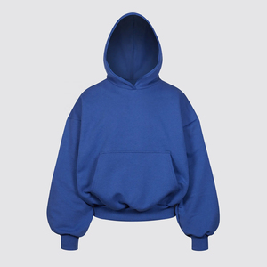 Sudadera con Capucha Extra Grande para Hombre, Estilo Urbano, de Alta Calidad, 100% Algodón, Transpirable, Lisa, para Invierno - Product Image 1