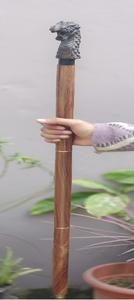 Antique Copper <b>Dragon</b> Head Walking Stick with Polished Metal Technique Antique Imitation Embossing Printing - Product Image 5