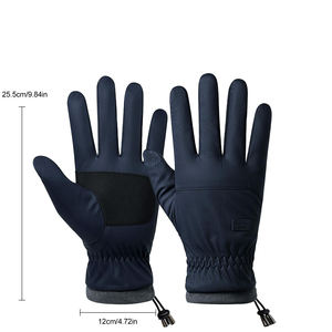 Gants de course haute performance pour hommes avec construction en polyester chaud et couche de protection avancée résistante à l'eau - Product Image 5