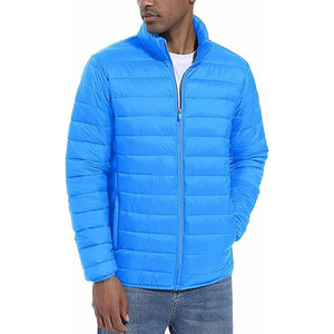 Veste matelassée légère et chaude pour homme, imperméable, coupe-vent, isolée, manteau d'hiver respirant, coque en nylon, polyester doux - Product Image 2