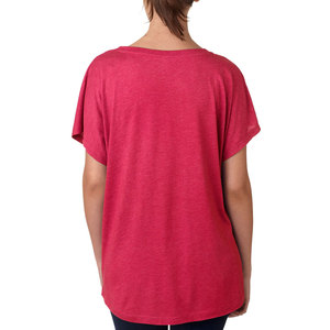 T-shirt décontracté respirant pour femme, col rond, manches mi-longues, en jersey de coton/fibre de bambou, toutes saisons - Product Image 6