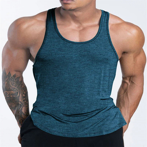 Camiseta Deportiva sin Mangas para Hombre, Logotipo Personalizado, Transpirable, de Punto, Secado Rápido, 100% Poliéster, para Correr, Ejercicio Muscular, Fisicoculturismo - Product Image 4