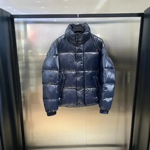 Doudoune d'hiver personnalisée pour hommes avec capuche style punk noir fermeture éclair complète cachemire mélangé vestes bouffantes amovibles - Product Image 4