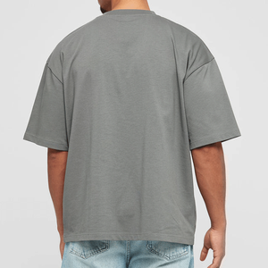 T-shirt pour homme de haute qualité, coupe régulière, épaules tombantes, 100% coton, écologique, respirant, séchage rapide, sérigraphie - Product Image 2