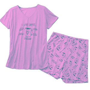 Fabricant de vêtements de détente deux-pièces personnalisés Ensemble de pyjama en coton pour femmes OEM Vêtements de nuit grande taille avec style de confort modal optimal - Product Image 3