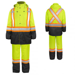 Industrial <b>Reflective</b> Men Uniform Workwear <b>Clothing</b> Highly Visible Flame Retardant and Arc Proof Coverall - Product Image 1