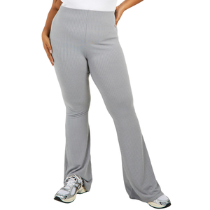 Pantalones Deportivos de Verano para Mujer, Talla Grande, Delgados, Acampanados, de Cintura Alta, Elásticos, Suaves, para Yoga, Ejercicio, Antibacterianos - Product Image 1