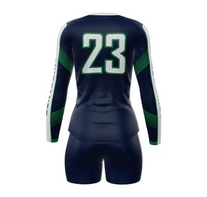Uniforme de volley-ball de mode 2025 Design à la mode vêtements d'équipe personnalisés tissu léger évacuation de l'humidité OEM approvisionnement d'usine - Product Image 3