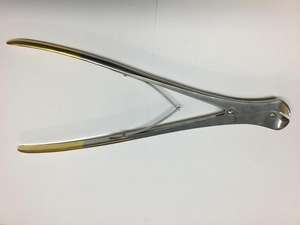 Acero inoxidable chapado en oro de primera calidad, 370mm, 4mm, pasador de alambre cortador, carburo de tungsteno recto para instrumentos quirúrgicos CE - Product Image 2