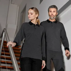 Polo a Maniche Lunghe Promozionale Personalizzata di Diaspro - Product Image 4