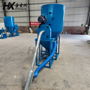 Nuovo Trituratore Miscelatore Verticale a Doppia Vite per Uso Agricolo, per la Lavorazione di Grano <span class=keywords><strong>in</strong></span> Polvere e Pellet, Alta Sicurezza, <span class=keywords><strong>in</strong></span> Ghisa, 150-1500kg/h - Product Image 2