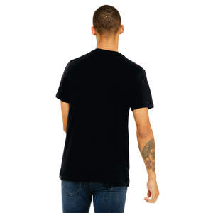 เสื้อยืดคอวีวินเทจสีดำใส่ได้ทั้งชายและหญิง-ผ้าฝ้าย100% นุ่มและน้ำหนักเบาจำเป็นสำหรับเสื้อแขนสั้น4.2ออนซ์ - Product Image 3