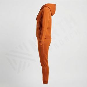 Stylish <b>Womens</b> Pure Cotton Fleece Tracksuits Customizable Logo Label High Quality Ladies Sets Premium Soft <b>Warm</b> Gym Sportswear - Product Image 3