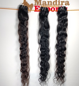 <b>Cheap</b> Remy 100% Cuticle Aligned Wavy Bundles Vendor Virgin Cuticle Aligned Indian Human Hair <b>Extensions</b> - Product Image 3