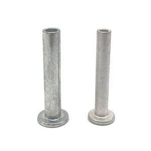 Rivet tubulaire semi-tubulaire à tête plate en acier zingué, fabriqué en Chine - Product Image 1