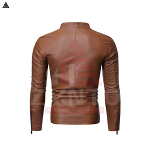 เสื้อแจ็คเก็ตหนังแฟชั่นผู้ชายรุ่นใหม่ล่าสุด เสื้อแจ็คเก็ตหนัง PU ผู้หญิง เสื้อแจ็คเก็ตมอเตอร์ไซค์ เสื้อแจ็คเก็ตหนังวัวคุณภาพพรีเมียม - Product Image 2
