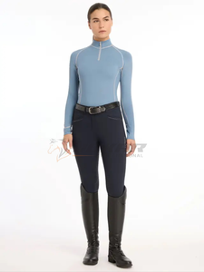 Couche de base équestre pour femmes à manches longues respirant à séchage rapide léger chemise d'équitation pour femmes couches de base d'équitation - Product Image 6