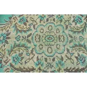 Tapis en laine marron vert traditionnel classique 5.5X8.8 pieds Vintage Design turc Patchwork motif Latex salon tapis pour lit - Product Image 5