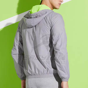 เสื้อแจ็คเก็ตผู้ชายแบบมีฮู้ด น้ำหนักเบา แห้งเร็ว ระบายอากาศได้ดี ป้องกันแบคทีเรีย ซิปเต็มตัว ดีไซน์สปอร์ต ชายเสื้อยืดหยุ่น ทรงปกติ - Product Image 2