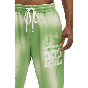 Pantalons de survêtement pour hommes en molleton léger à coupe droite avec cordon de serrage personnalisé Streetwear décontracté Impression sur écran Lavage de haute qualité - Product Image 5