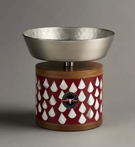 Brûleur d'encens Bakhoor religieux arabe et indien fait main avec incrustation d'os, base en bois d'acacia, forme personnalisée coriandre, élégant et parfumé - Product Image 6