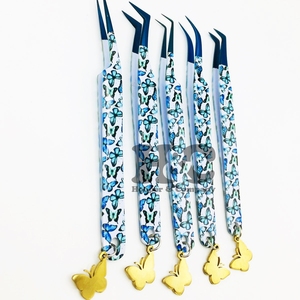 Nouveautés Pinces à épiler en acier inoxydable antistatiques durables avec impression papillon, pinces à épiler pour cils personnalisées en vison - Product Image 3