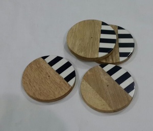 2025 Trending Customized Handmade <b>Wooden</b> Coasters Classic Style New Design Natural Wood Coaster <b>Table</b> Decoration <b>Mats</b> & Pads - Product Image 2